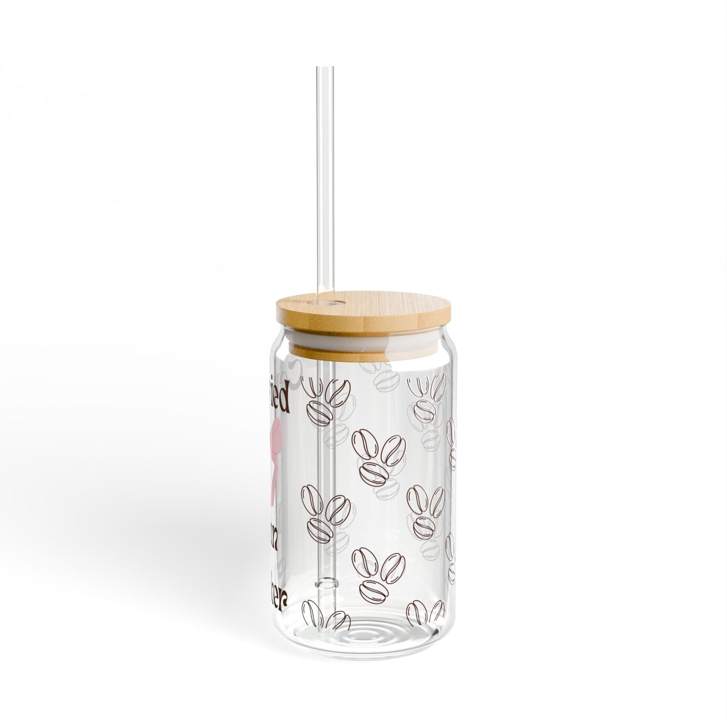 I'm Just a Girl Iced Coffee Glass, (16oz)