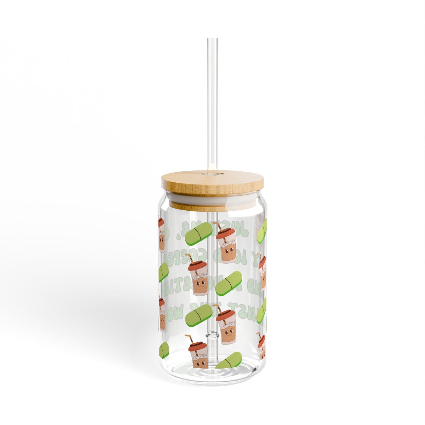 Anti-Anxiety Iced Coffee Glass, (16oz) - Fluoxetine