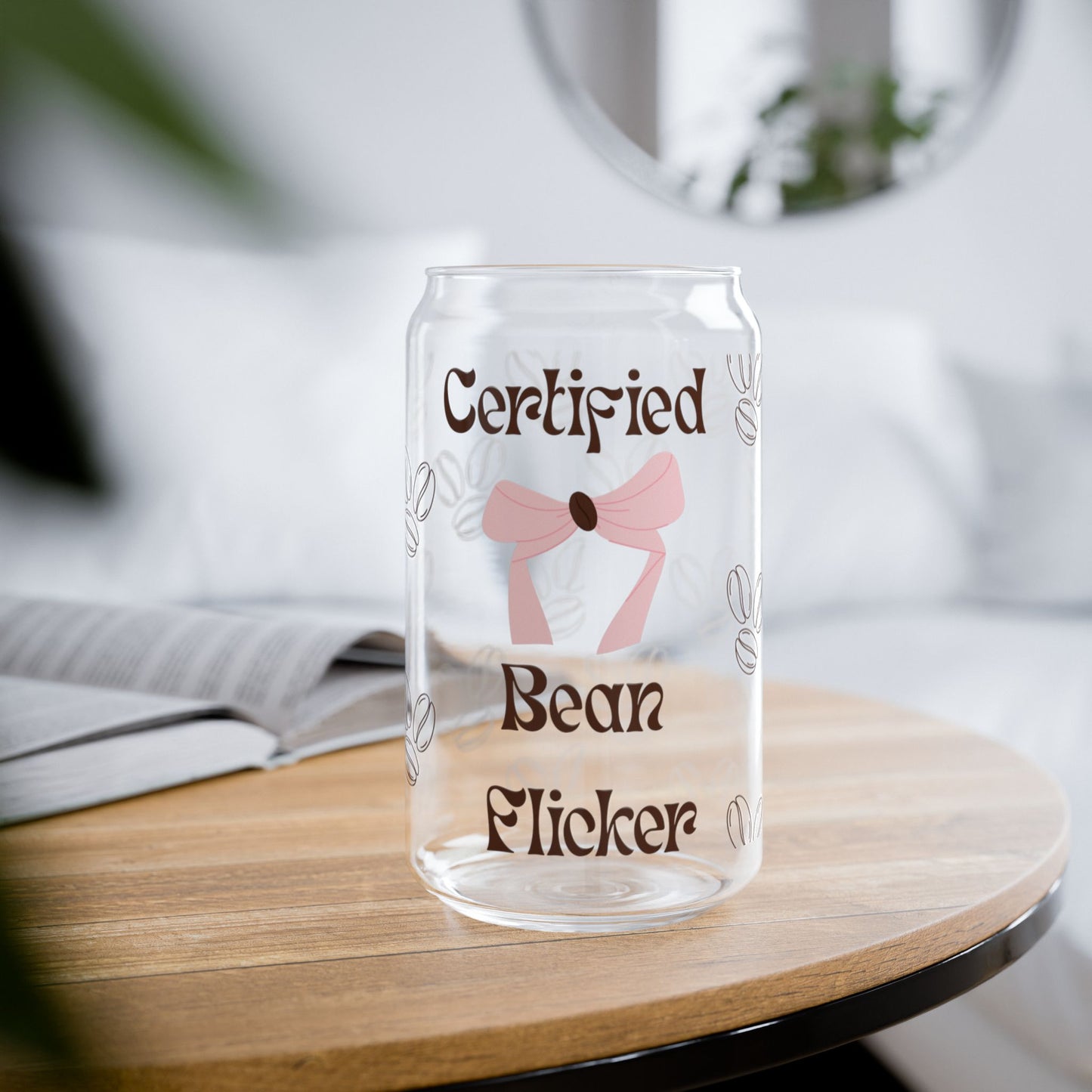I'm Just a Girl Iced Coffee Glass, (16oz)