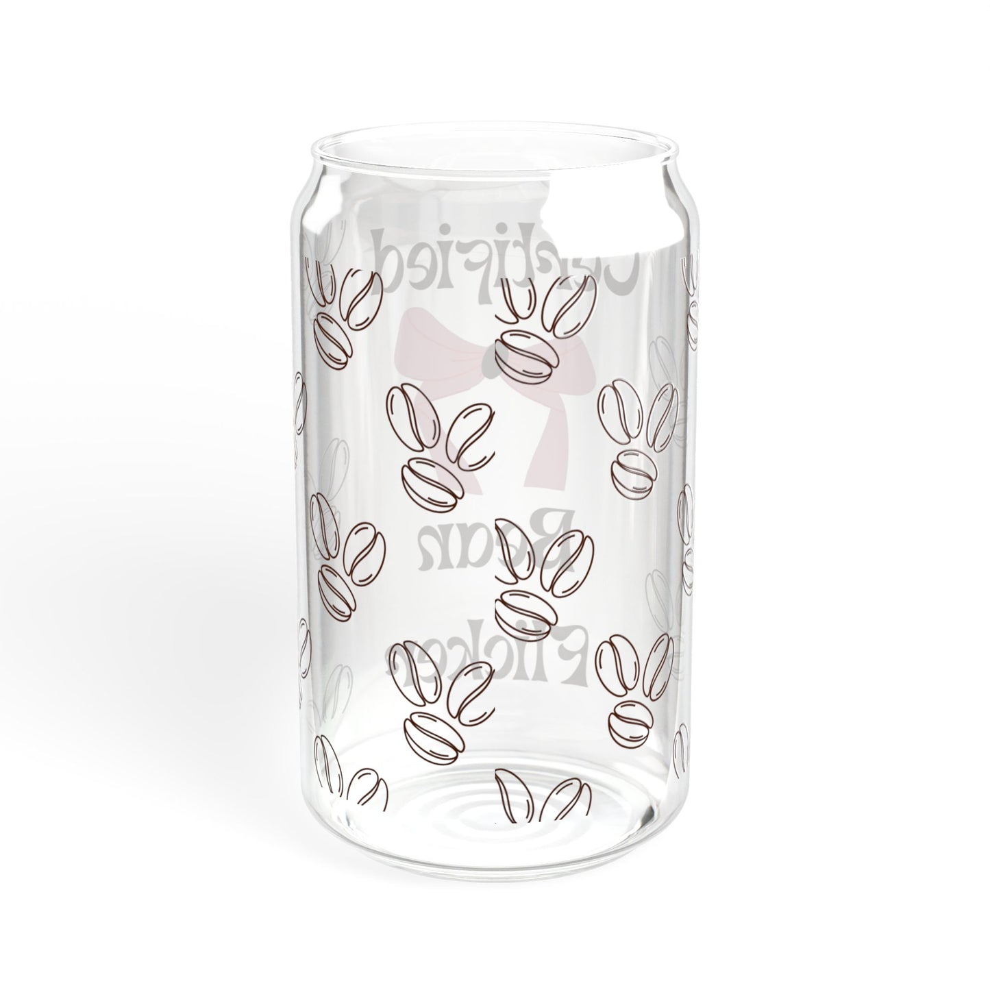 I'm Just a Girl Iced Coffee Glass, (16oz)