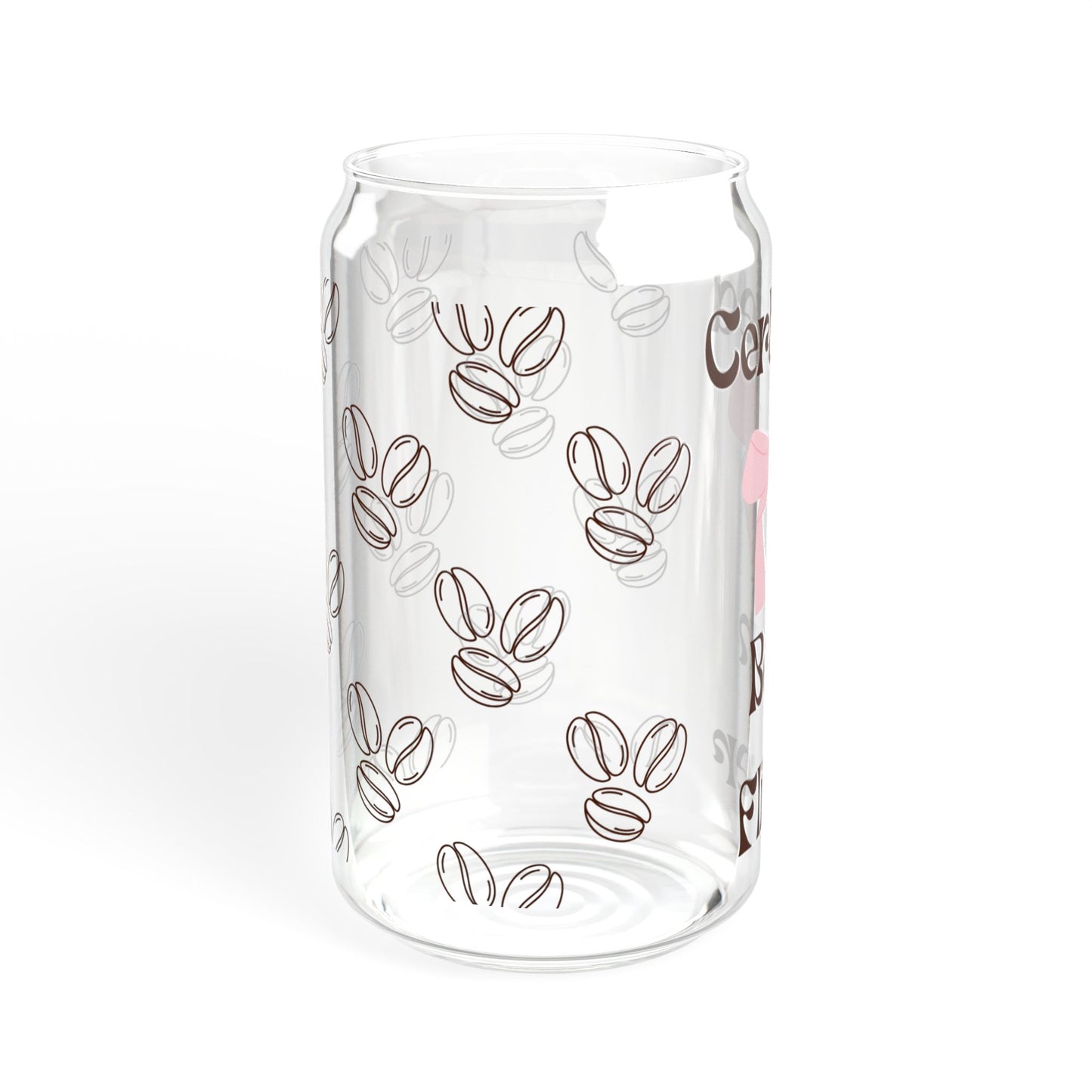 I'm Just a Girl Iced Coffee Glass, (16oz)