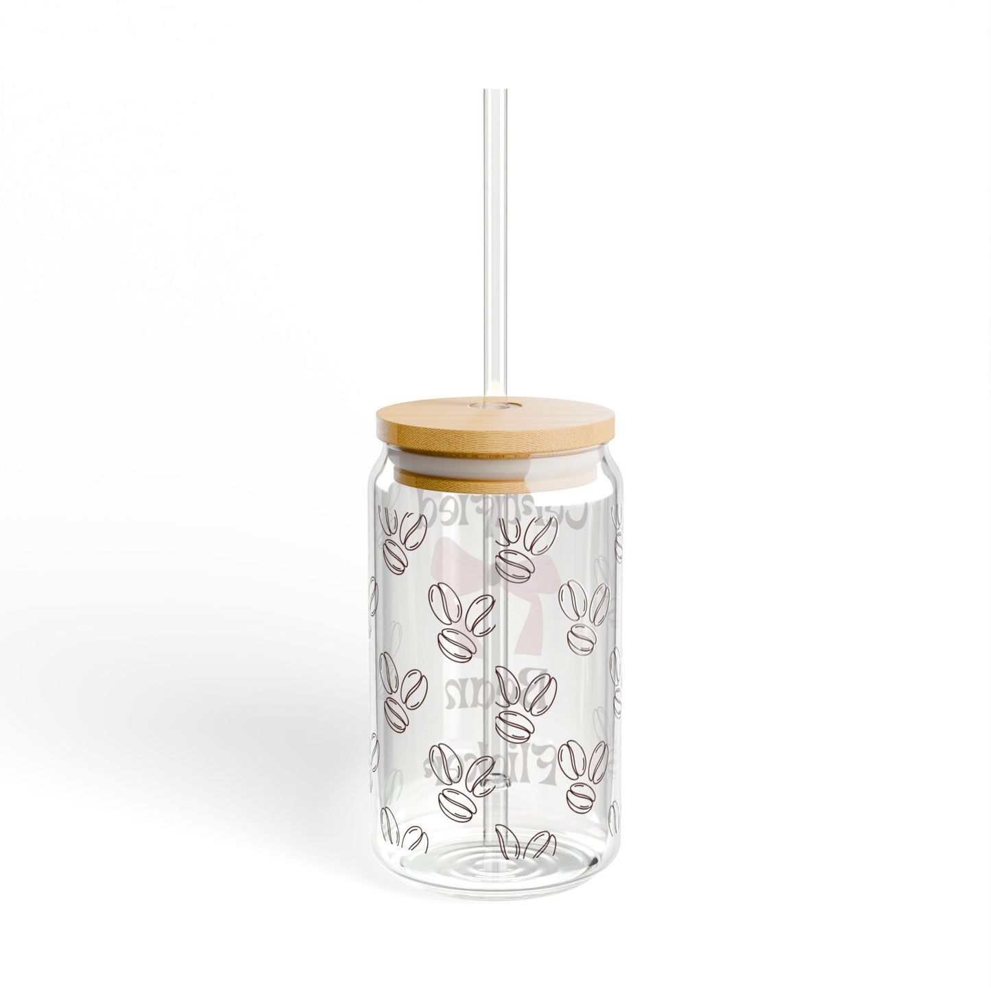 I'm Just a Girl Iced Coffee Glass, (16oz)