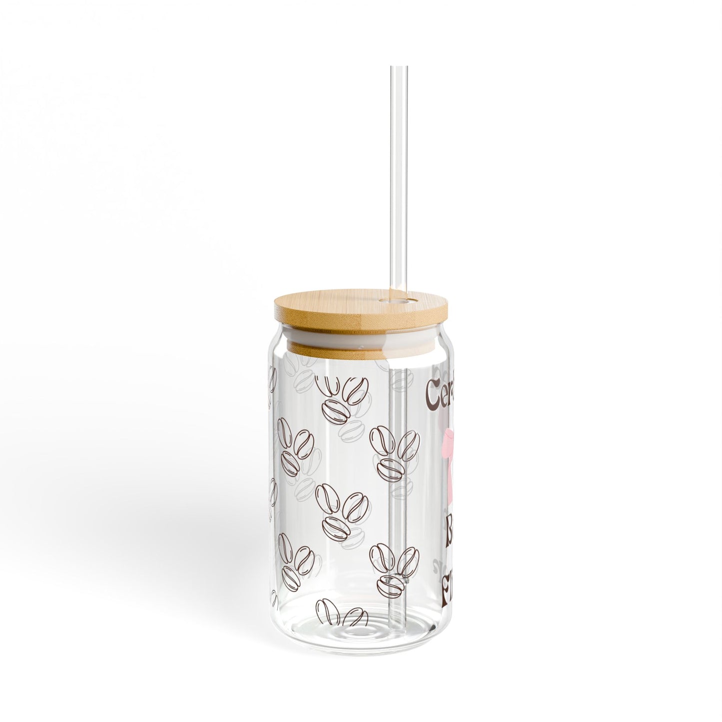 I'm Just a Girl Iced Coffee Glass, (16oz)