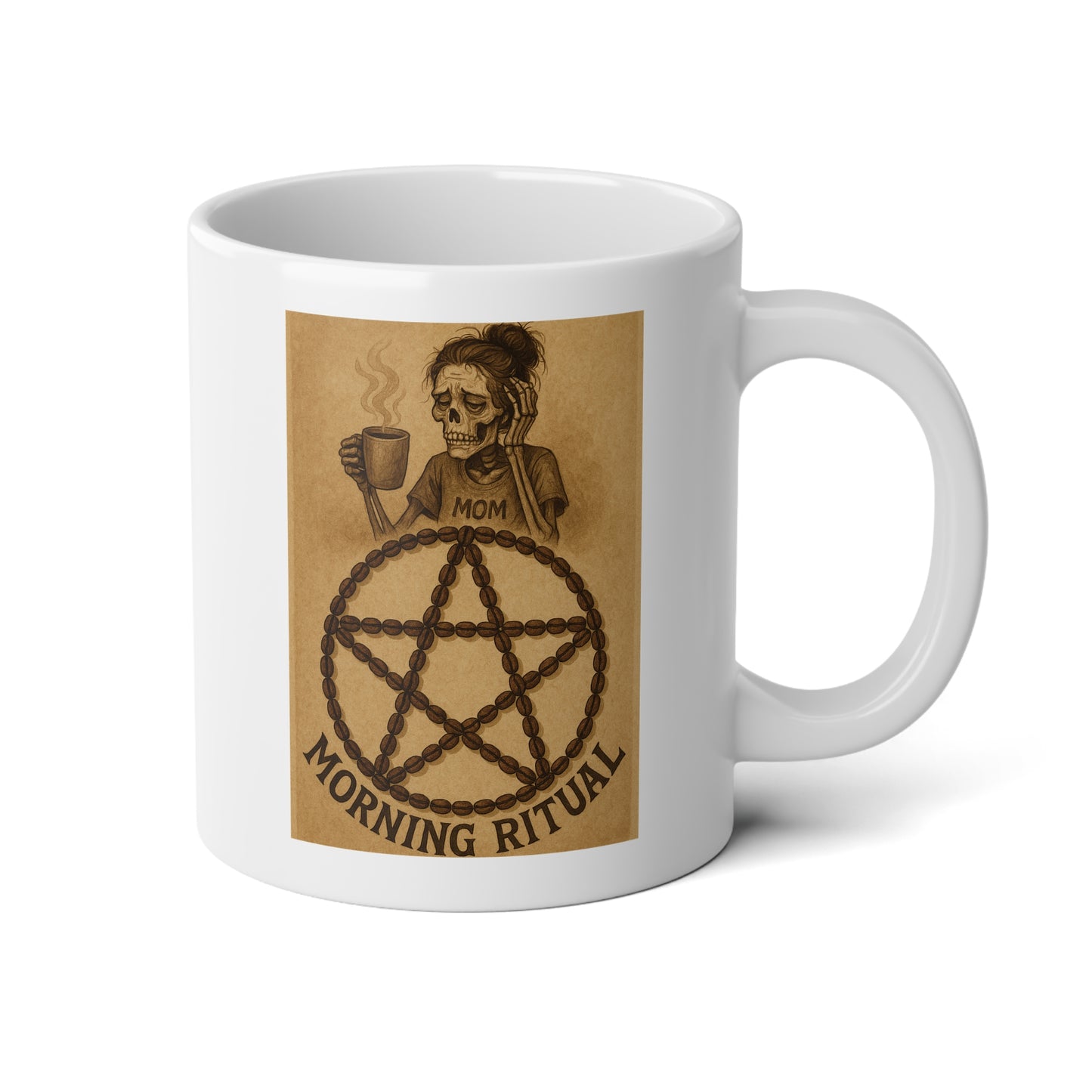 Mom's Morning Ritual Jumbo Mug, (20oz)
